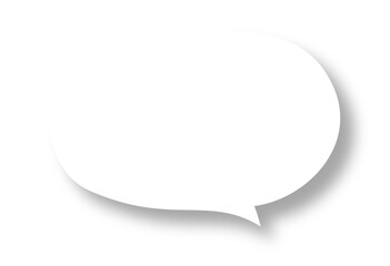 影付きのセリフ吹き出しのイラスト