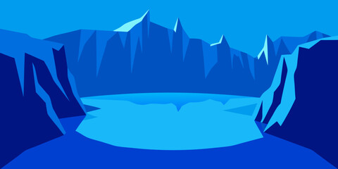 winter mountain landscape