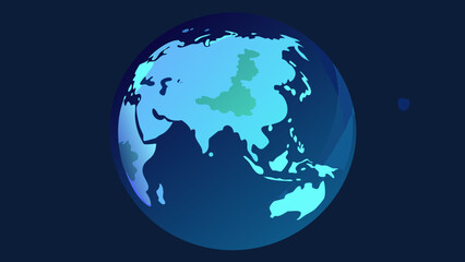 Fototapeta premium Stunning Illustration of Earth A Global Perspective