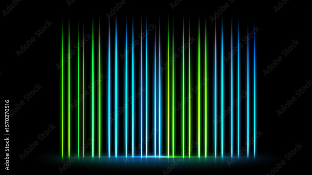 Canvas Prints bright vibrant abstract vertical lines with a dark background for use in design, technology, arts, a
