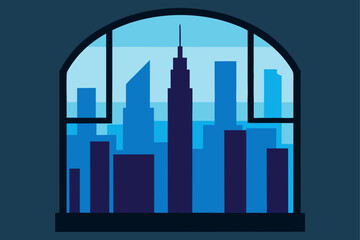 Fototapeta premium new york city skyline silhouette