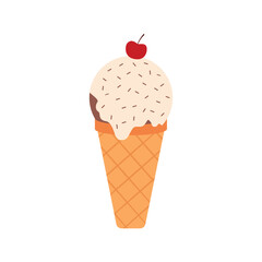  cute cartoon ice creams. ice cream and dessert icon
