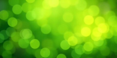 Obraz premium Vibrant green abstract backdrop, swirling circular bokeh , soft, premium