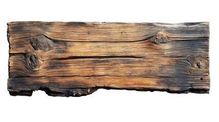 A Weathered Wooden Plank Isolated On Transparent Background Perfect For Your Rustic Designs