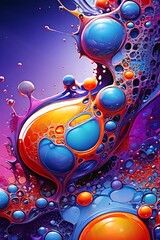 Fototapeta premium abstract background with bubbles