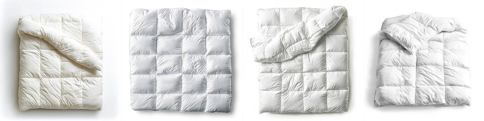 fluffy down comforter with visible texture