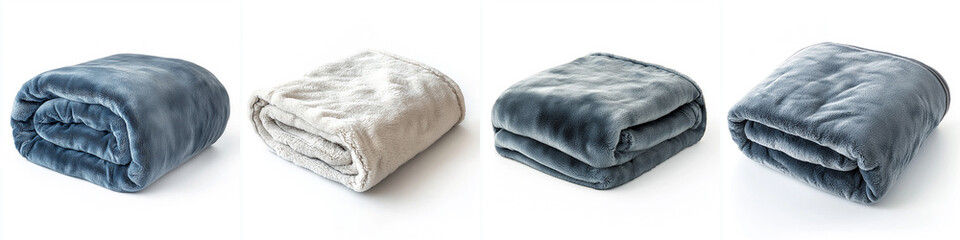 plush fleece blanket with visible stitching folded