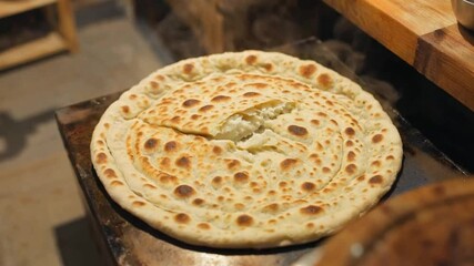 Video 4k delicious paratha cooking video: learn how to make traditional indian flatbread at home easily
