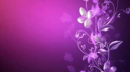 Purple floral design background (4)