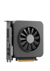 Fototapeta premium 3D Render Computer Graphics Card Hardware Component Transparent