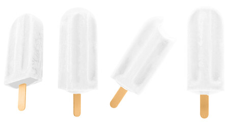 POPSICLE IN MANY ANGLES TRANSPARENT FOR EDITING ALL COLORS AND FLAVORS