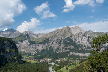Fototapeta premium Alpine Village Panorama