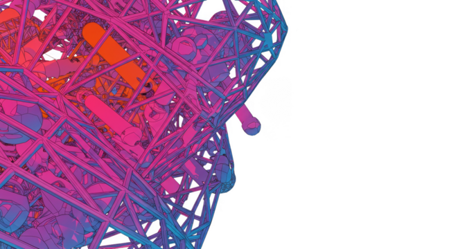 Abstract Pattern Texture Illustration Background with Gradient and Lines - Powered by Adobe