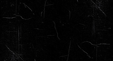 Abstract Black Texture with Fine Scratches and Dust.