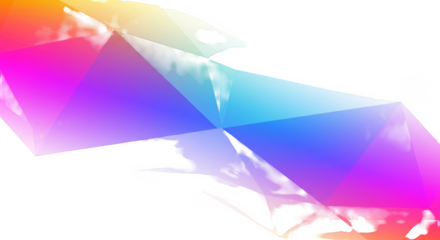 Abstract Geometric Background with Colorful Triangles Transparent PNG