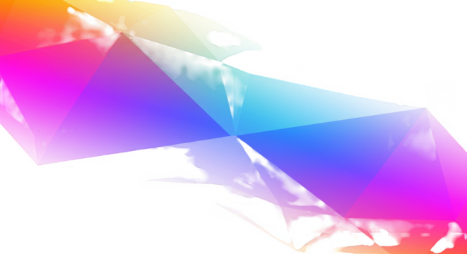 Abstract Geometric Background with Colorful Triangles Transparent PNG