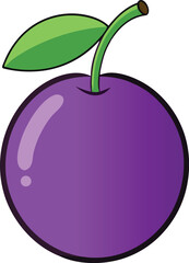 Single Purple Plum with Matte Finish.