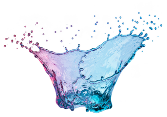 Abstract Liquid Splash Water Motion Transparent Background Illustration