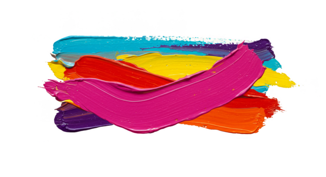 Abstract Paint Brushstroke Illustration Colorful Texture Art Background