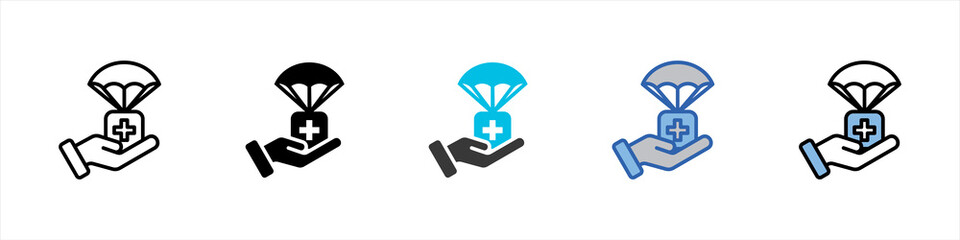 Relief Icon Pack Multistyle Illustration