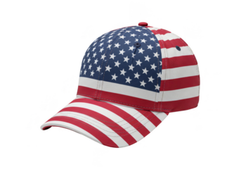 American Flag Cap Stars and Stripes Patriotic Isolated PNG
