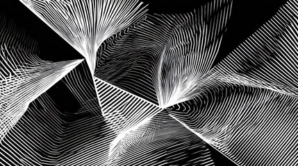 Abstract design with intersecting lines.