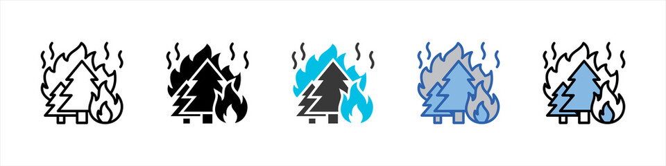 Wildfire Icon Pack Multistyle Illustration