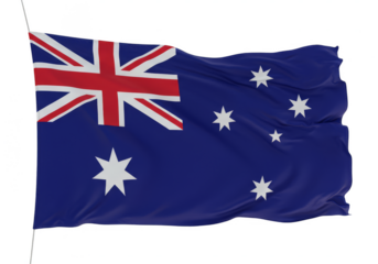 Australian Flag Isolated Transparent Background Patriotic Banner Symbol