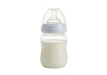Baby Bottle Nutrition Milk for Feeding Isolated Transparent Background