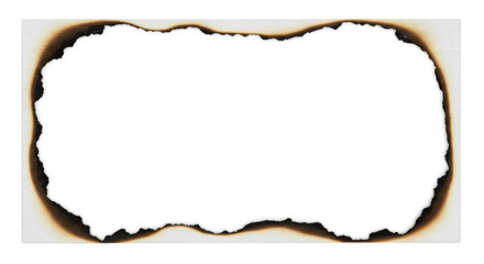 Burnt Edge Frame Old Paper Border Texture Abstract Background
