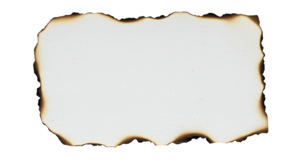 Burnt Edge Paper Texture Isolated Background Aged Abstract