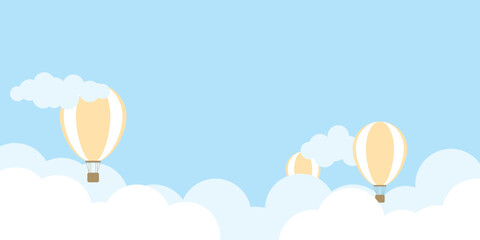 hot air balloon in the sky