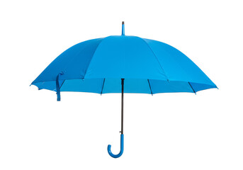 Blue Umbrella Isolated Design Weather Protection Accessory Transparent
