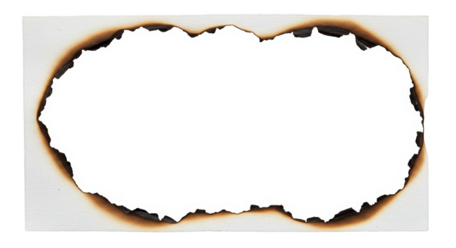Burnt Paper Frame Border Grunge Texture Abstract Background