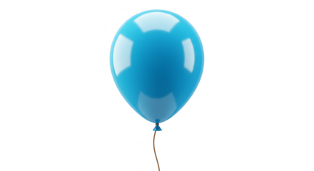 Celebratory Blue Balloon Joy for Festive Party PNG Celebration