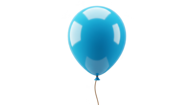 Celebratory Blue Balloon Joy for Festive Party PNG Celebration