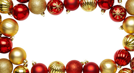 Christmas Ornaments Frame Decoration Festive Holiday Transparent Background