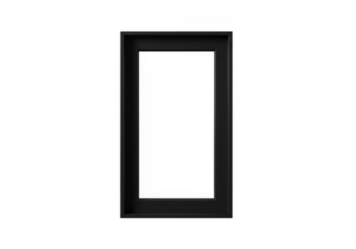 Black Photo Frame Mockup Isolated Background Template Modern Gallery Art