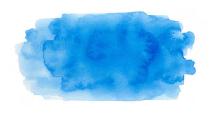 Blue Watercolor Stain Blob Abstract Paint Background with Texture Art