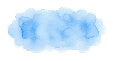 Blue Watercolor Stain Texture a Translucent Artistic Illustration