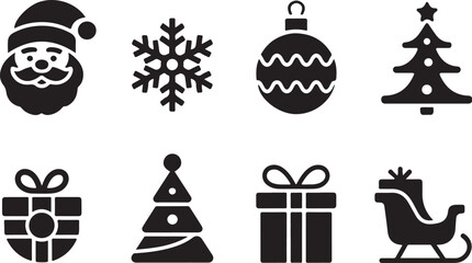 Holiday Vector Pack | Flat Xmas Icons

