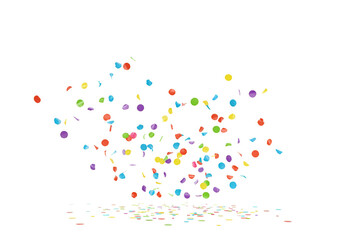 Colorful Confetti Celebration Background Abstract Illustration Party Event