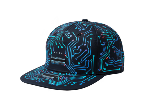 Electronic Circuit Board Design Cap Fashionable Style Transparent PNG