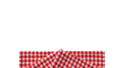 Gingham Fabric Red and White Texture Checkered Pattern Background