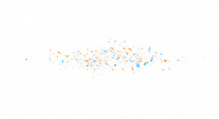 Colorful confetti explosion abstract design.