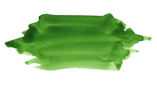 Green Watercolor Stain Brush Stroke Paint Abstract Texture Blob Spot