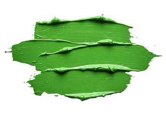 Green Paint Brushstroke Isolated Element Art Abstract Background