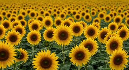 Fototapeta premium sunflower field background
