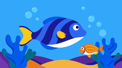 Naklejka premium fish in the water