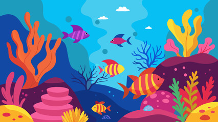 Fototapeta premium colorful coral reef